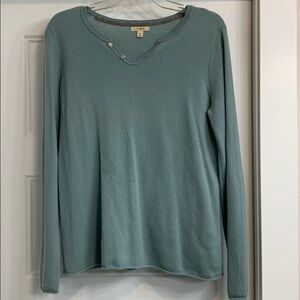 Caslon Nordstrom 100% cashmere blue sweater medium